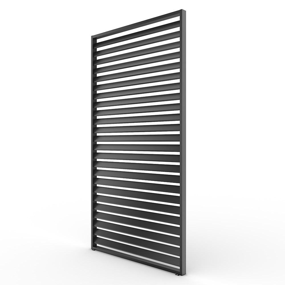Single Pergola Fixed Louvre Wall Panel For 3m Side By Primrose Living
