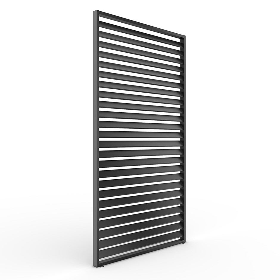 Single Pergola Fixed Louvre Wall Panel For 4m Side By Primrose Living