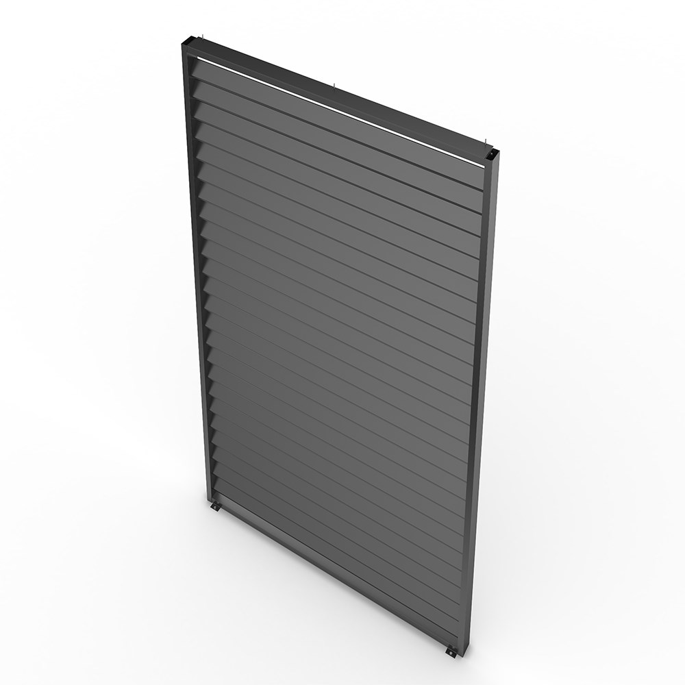 Single Pergola Fixed Louvre Wall Panel For 4m Side By Primrose Living