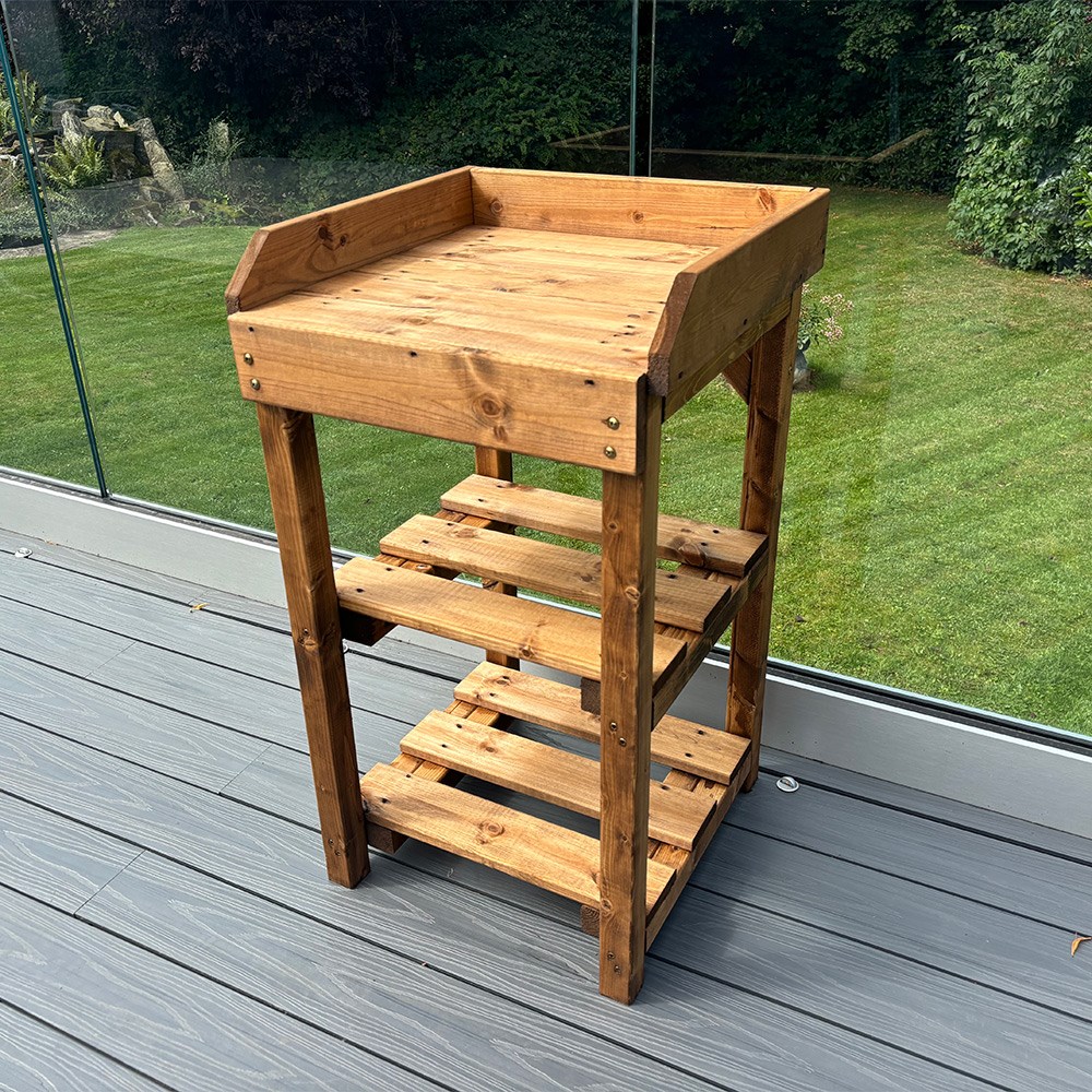 Deluxe Davenport Utility & BBQ Regular Table | Wood