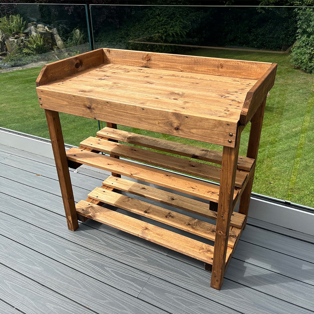 Deluxe Davenport Utility & BBQ Regular Table | Wood