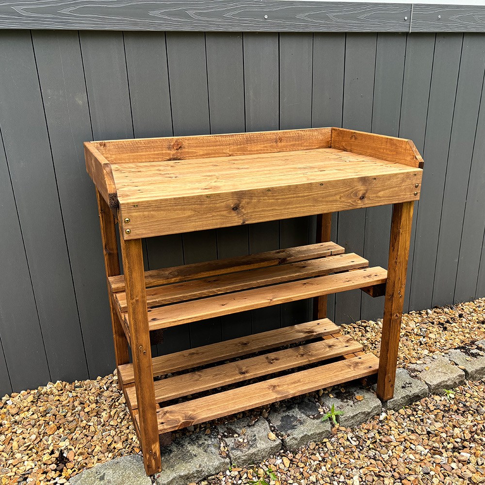 Deluxe Davenport Utility & BBQ Regular Table | Wood