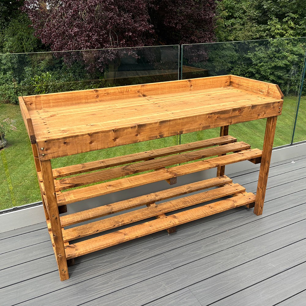 Deluxe Davenport Utility & BBQ Regular Table | Wood