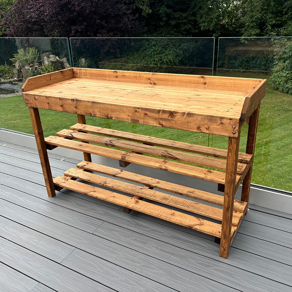Deluxe Davenport Utility & BBQ Regular Table | Wood