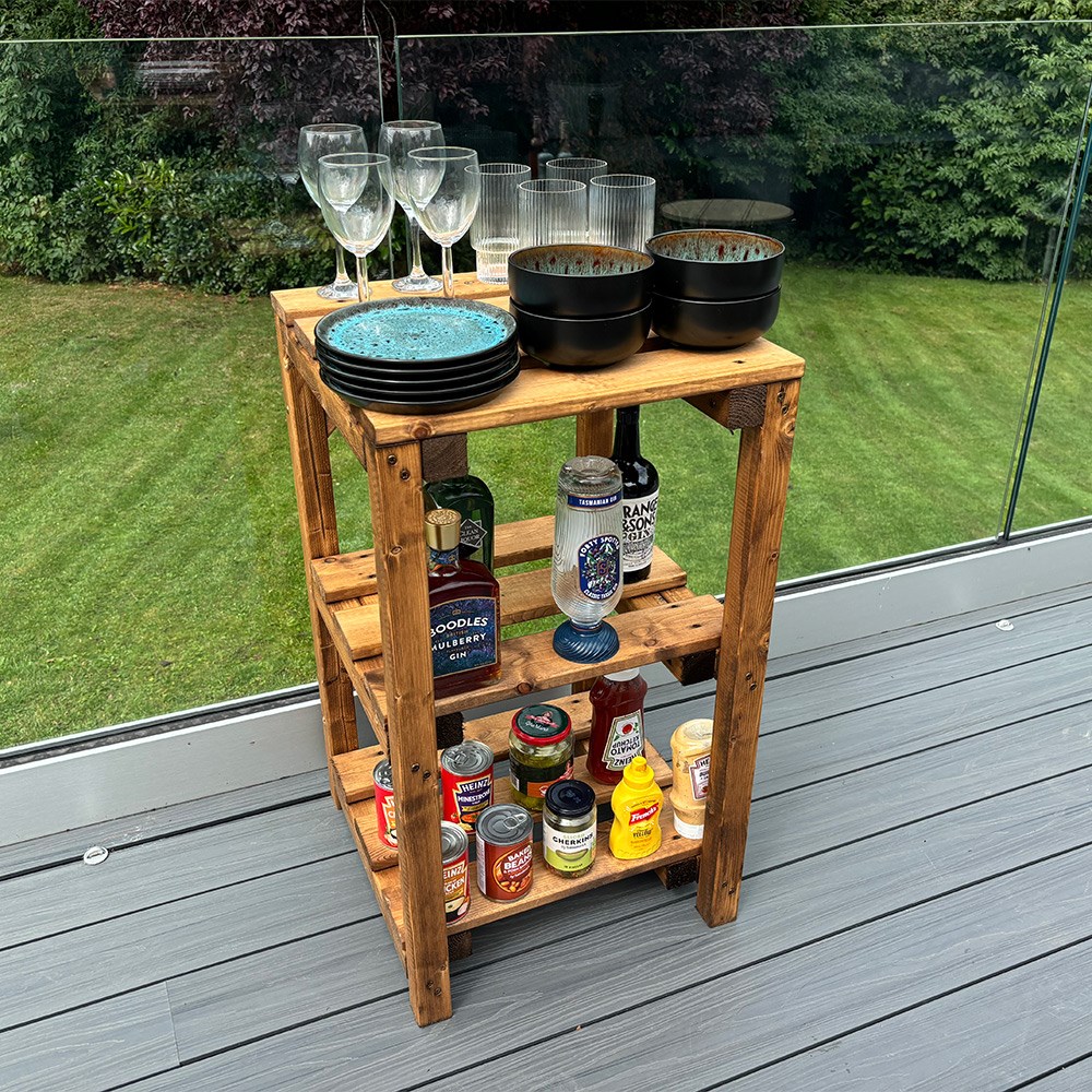 Bramshall Wooden Multi Storage Table