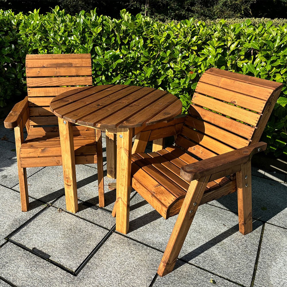 W220cms | Thatcham Two Seat Diner Set | Wood