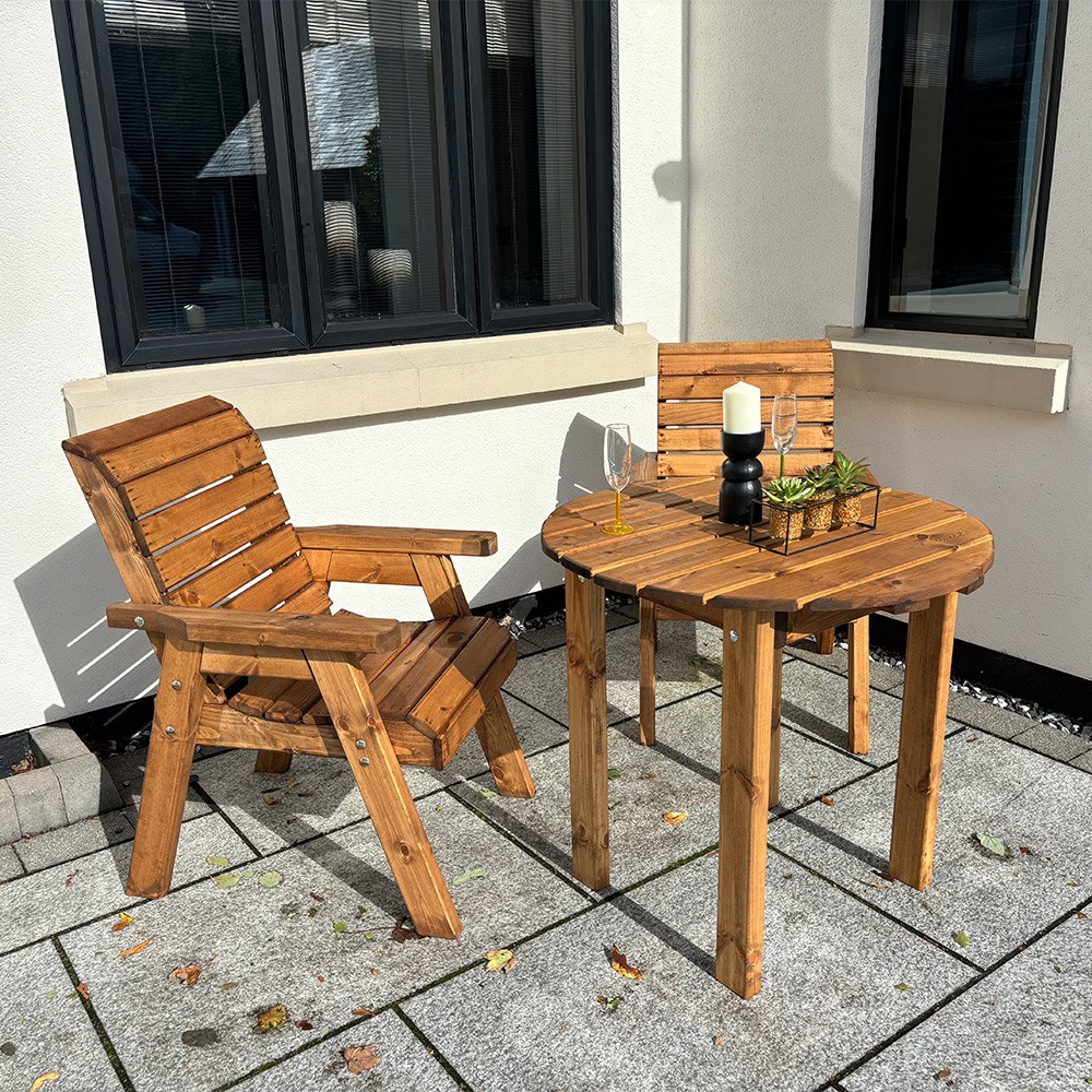 W220cms | Thatcham Two Seat Diner Set | Wood