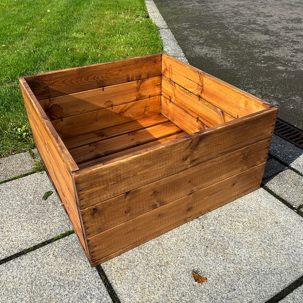 Country Kitchen Natural Wooden Raised Bed Planter