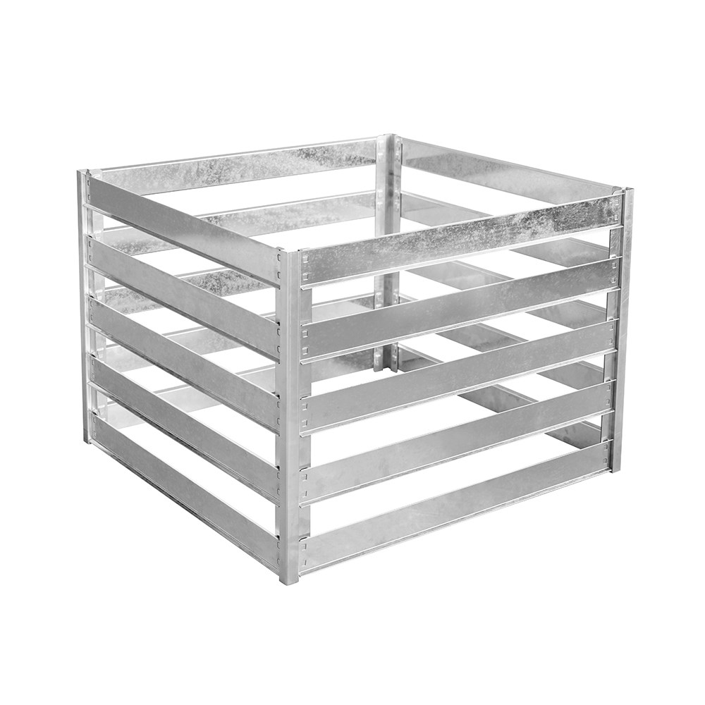 Galvanised Steel Slatted Compost Bin 560L By Primrose