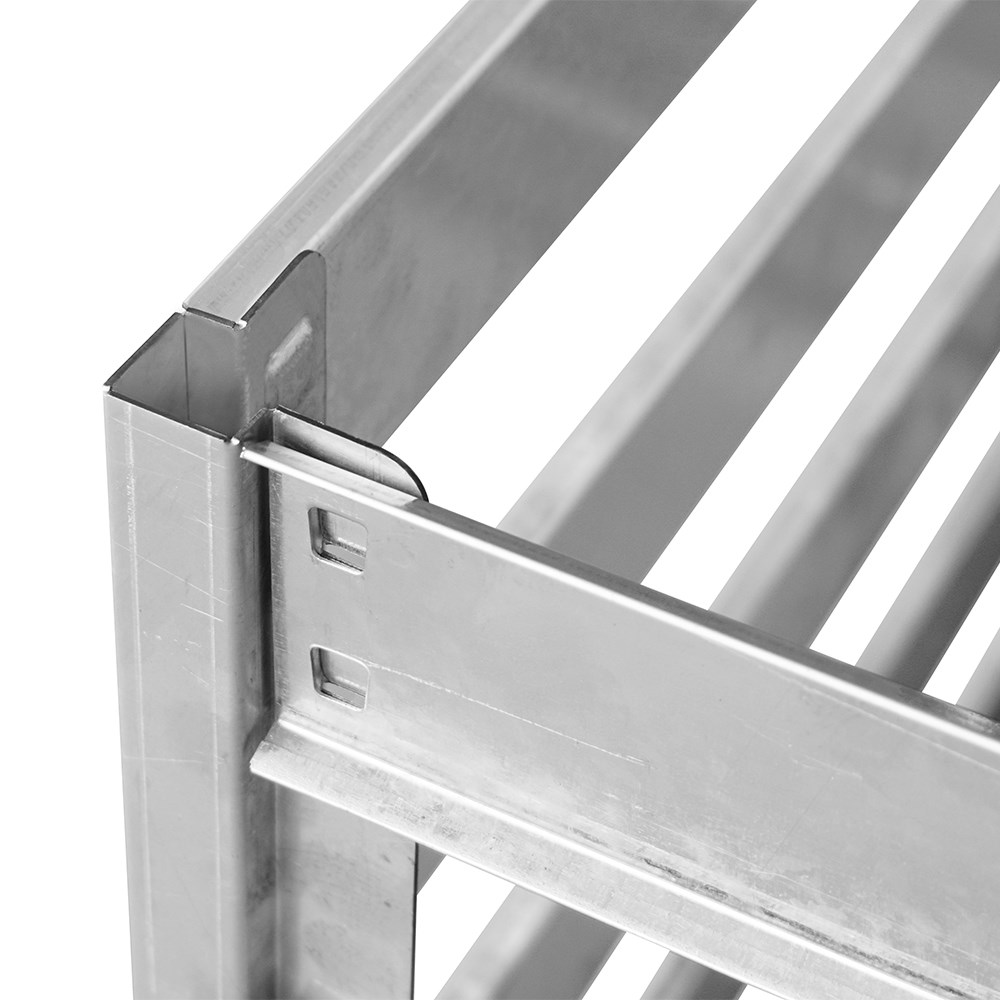 Galvanised Steel Slatted Compost Bin 560L By Primrose