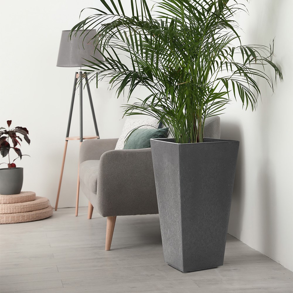 Sonata Recycled Rubber Tapered Square Planter