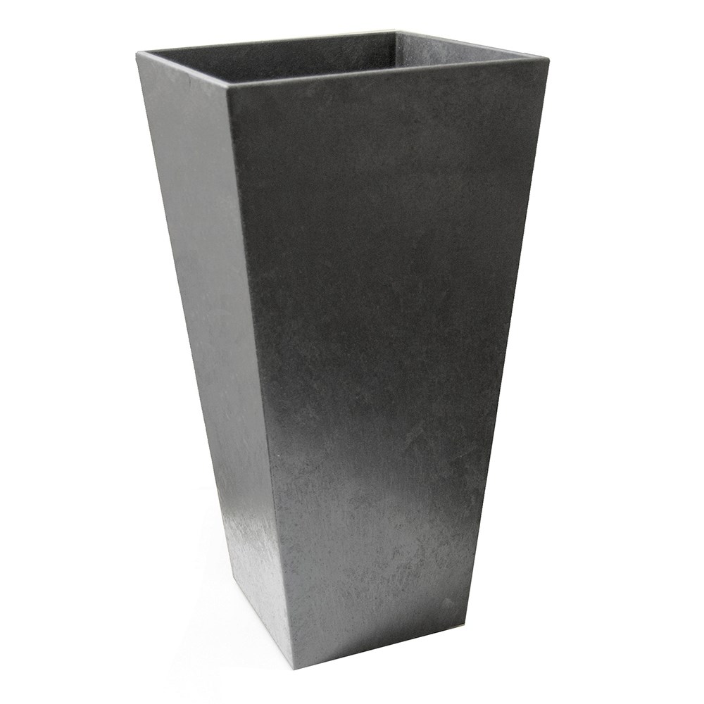 Sonata Recycled Rubber Tapered Square Planter