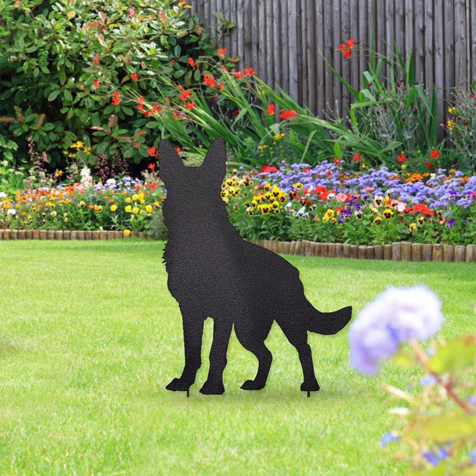 ShadowStake Garden Décor German Shepherd Silhouette