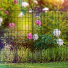 Post Stake For Large Multi-Purpose Grid Fence System Black