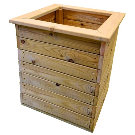 Deluxe Square Planter | Wooden | L50cms X D50cms X W53cms