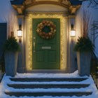 Warm White Christmas Door Cluster Lights