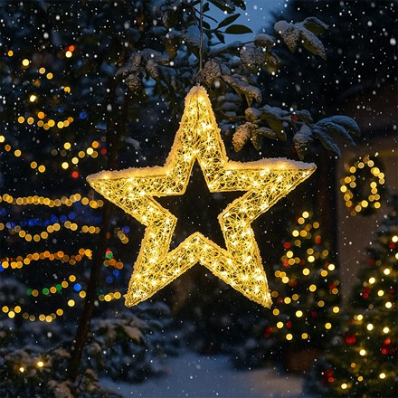 LED Warm White Galaxy Star Christmas Light