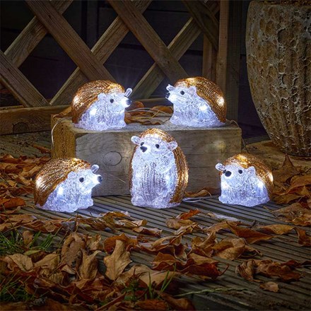 Ice Hedgehog Christmas Decor Lights