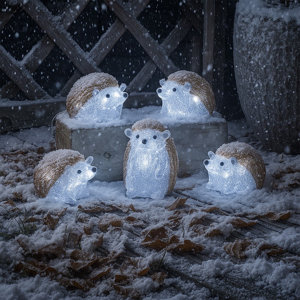 Ice Hedgehog Christmas Decor Lights