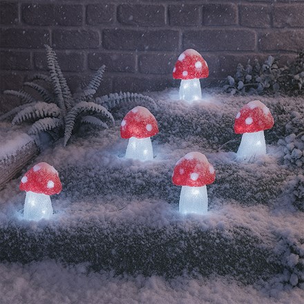 Ice Mushroom Christmas Lights Decor