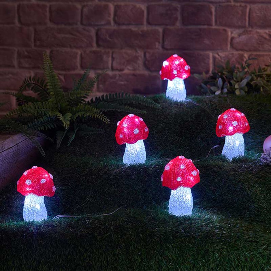 InLit Ice Mushroom Christmas Decor