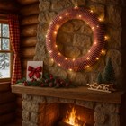RedGold Braid Christmas Wreath