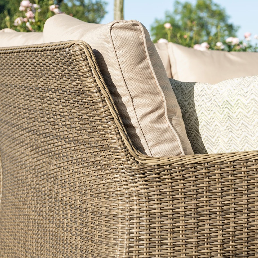 Winchester Royal U-Shaped Sofa Set with Rising Table | Rattan | 10 Seater