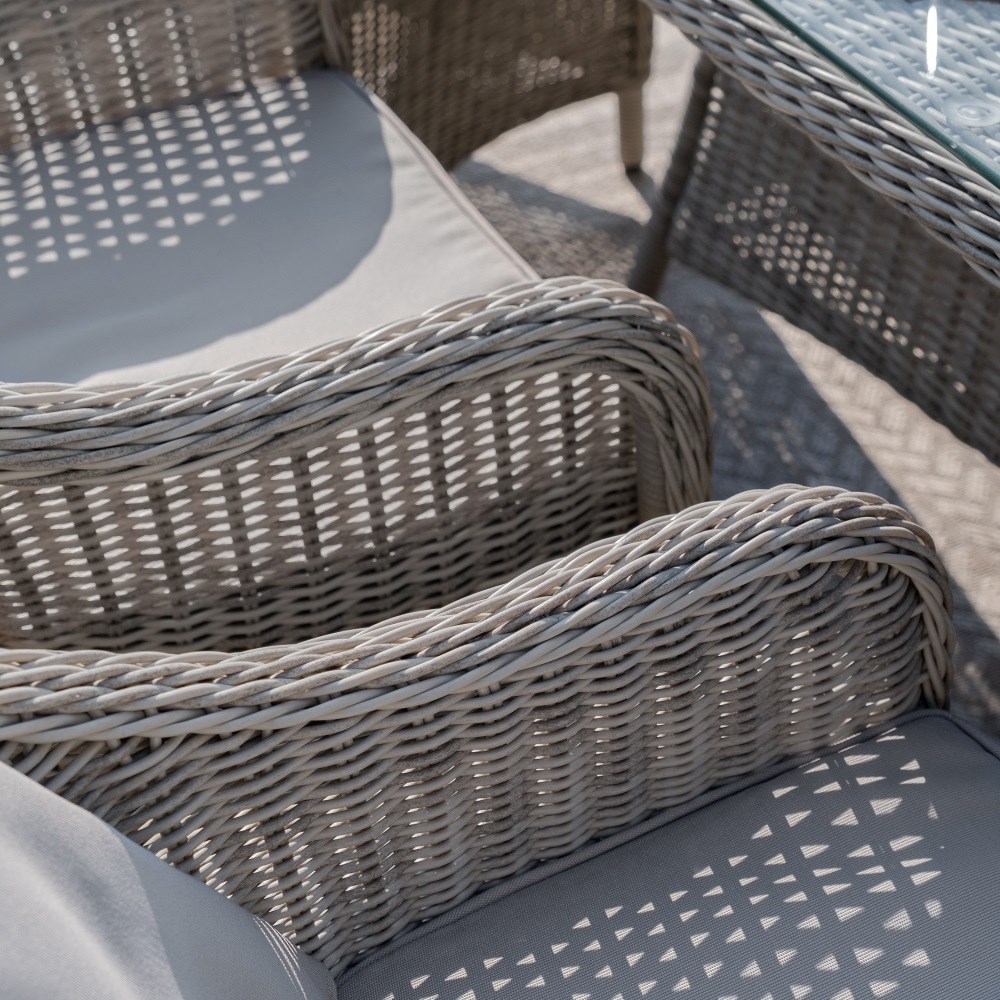 Oxford Oval Dining Set, Heritage Chairs & Lazy Susan | Rattan | 8 Seater