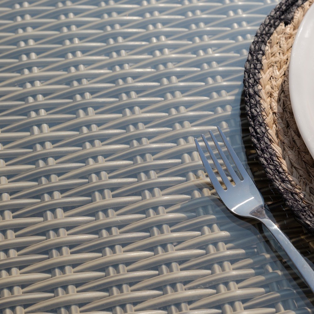 Winchester Oval Dining Set, Heritage Chairs & Lazy Susan| Rattan|8 Seater