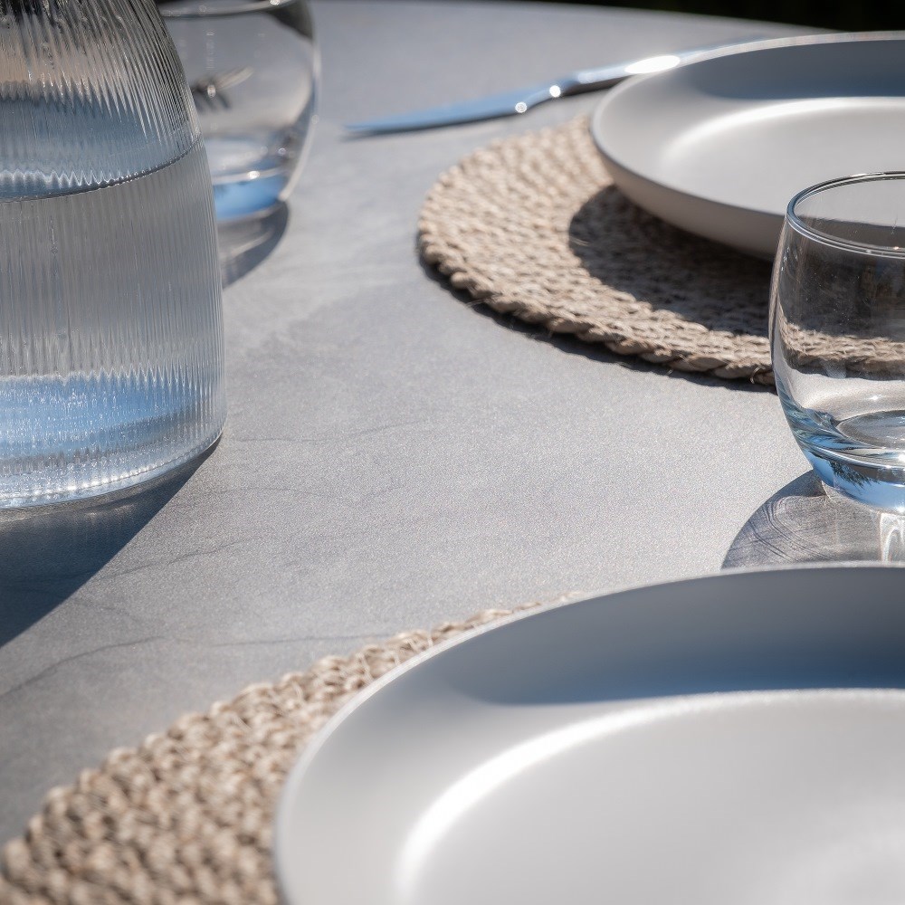 Milan 4 Seat Round Dining Set | Rope Weave | 4 Seater