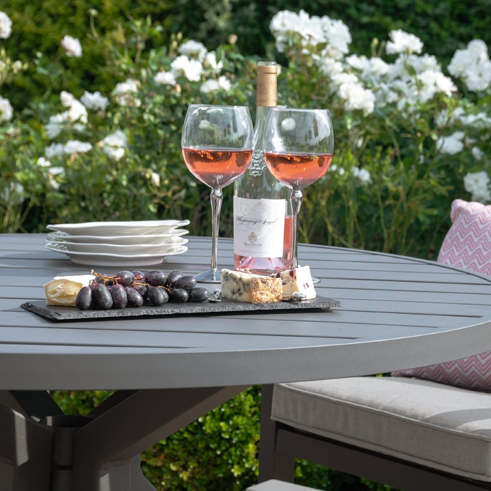 New York 4 Seat Round Dining Set | Aluminium | 4 Seater