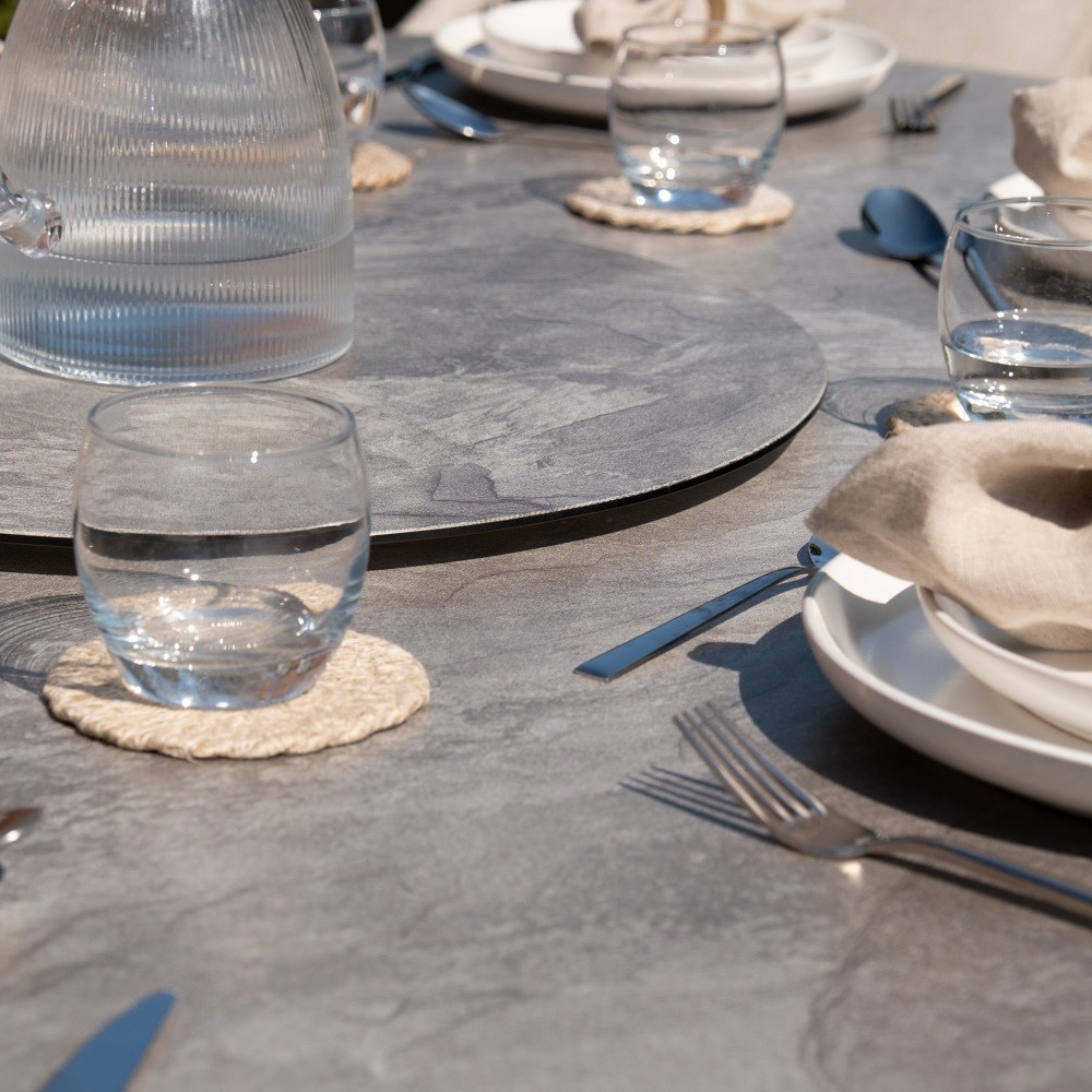 Monaco 4 Seat Round Dining Set | Rope Weave | 4 Seater