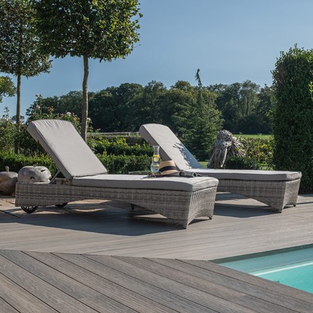 Oxford 3pc Sunlounger Set | Rattan | 2 Seater