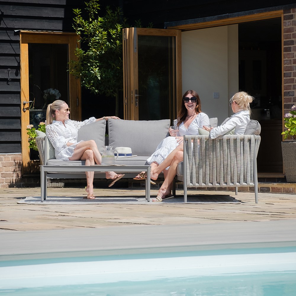 Milan Small Corner sofa set | Rope Weave | 5 Seater