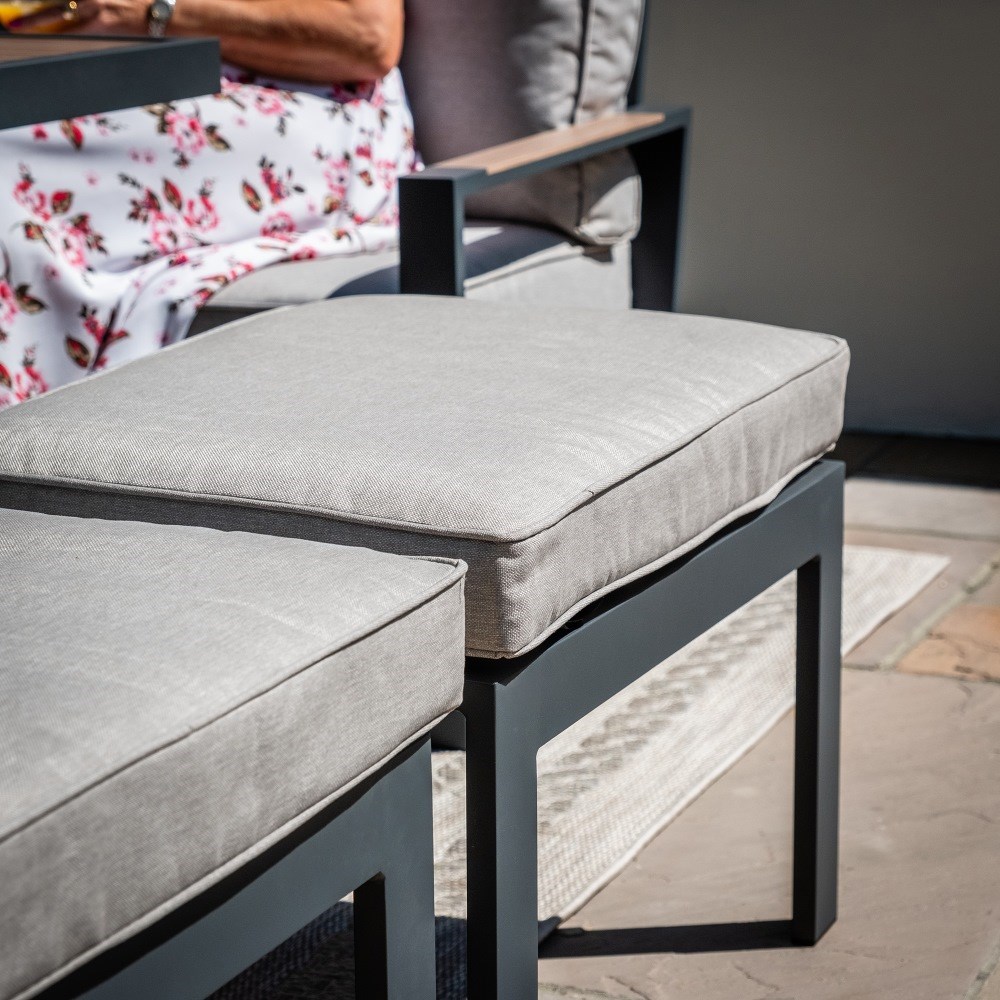 Vancouver Large Dining Set & Rectangular Rising Table|Aluminium|7 Seater