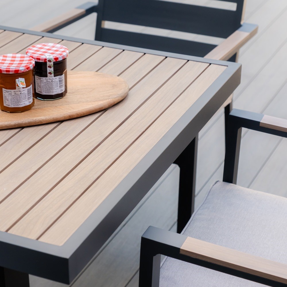 Vancouver 6 Seat Rectangular Dining Set | Aluminium | 6 Seater