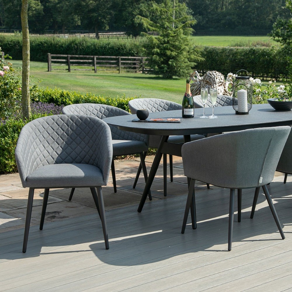Ambition 8 Seat Oval Dining Set | Aluminium | 8 Seater