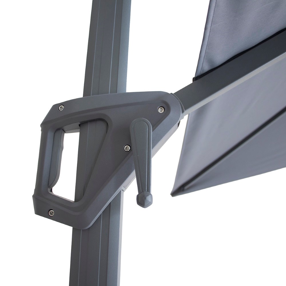 Artemis 3m LED Wood Effect Square Cantilever Parasol