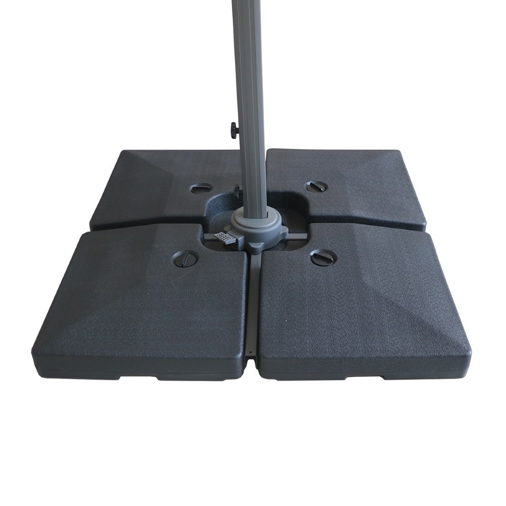 Artemis 3m LED Wood Effect Square Cantilever Parasol