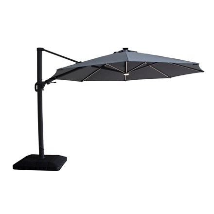 Aramis LED 3.5m Round Rotating Cantilever Parasol