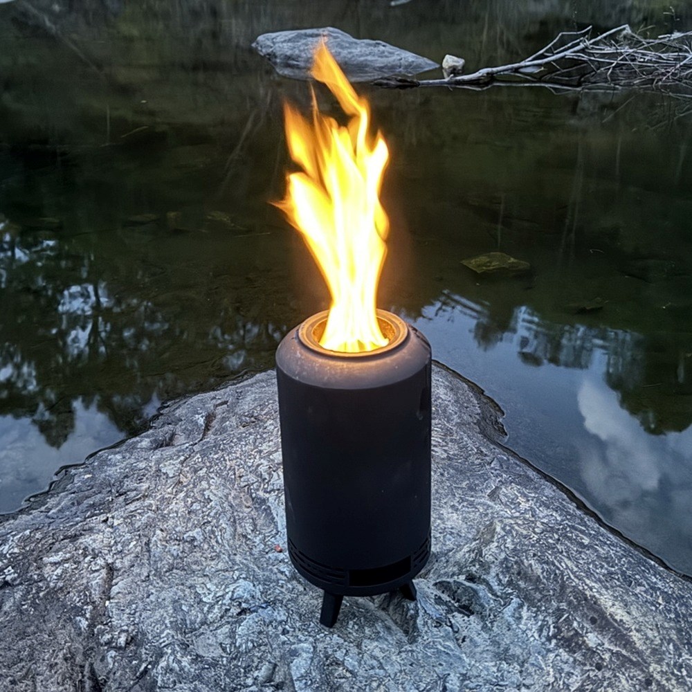 Smokeless Firepit Stove with Carrying Bag by Heatlab