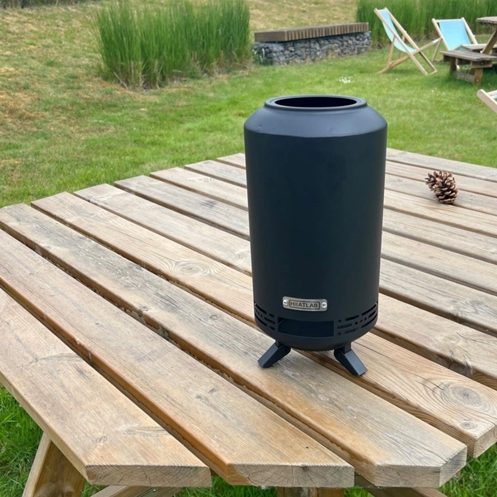 Smokeless Firepit Stove with Carrying Bag by Heatlab