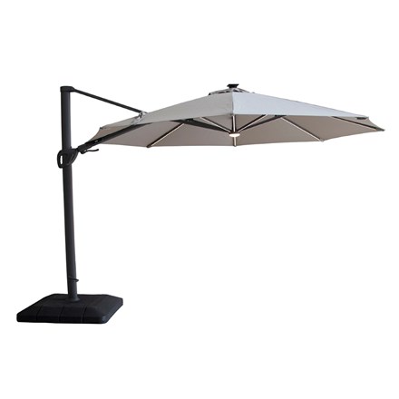 Aramis LED 3.5m Round Rotating Cantilever Parasol