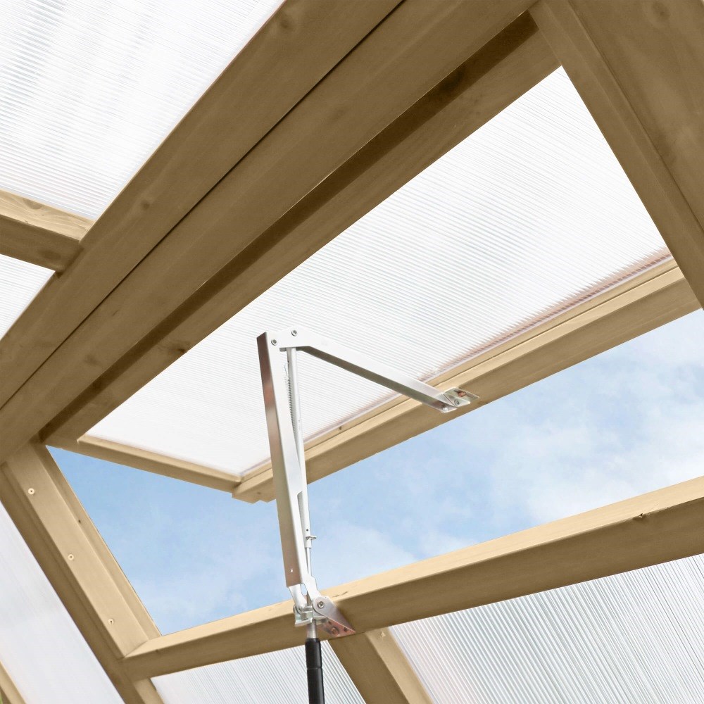 Meridian Apex Greenhouse | Cedar Wood | 6.7ft x 6ft