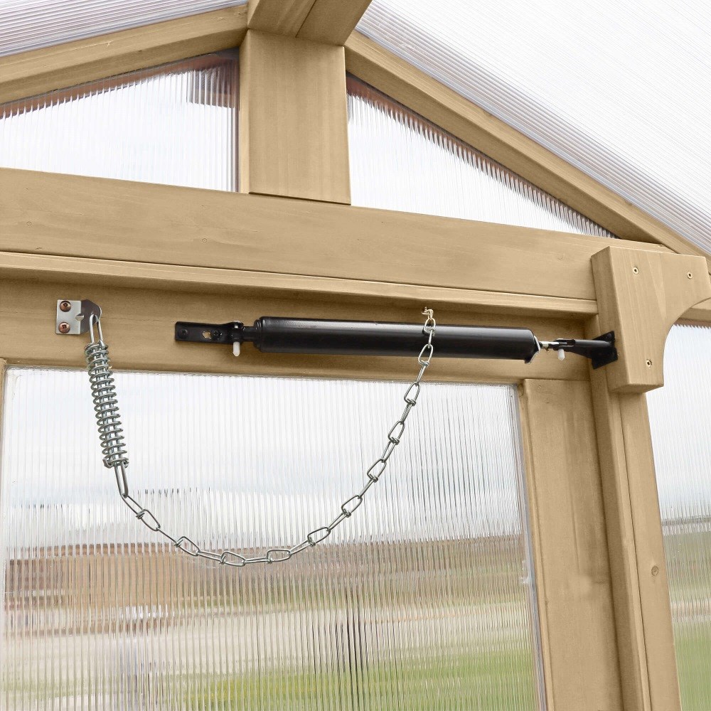 Meridian Apex Greenhouse | Cedar Wood | 8ft x 9.7ft