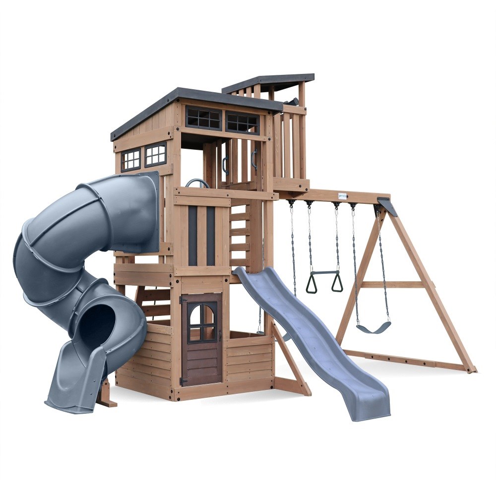 Skyline Lookout Swing Set Climbing Frame