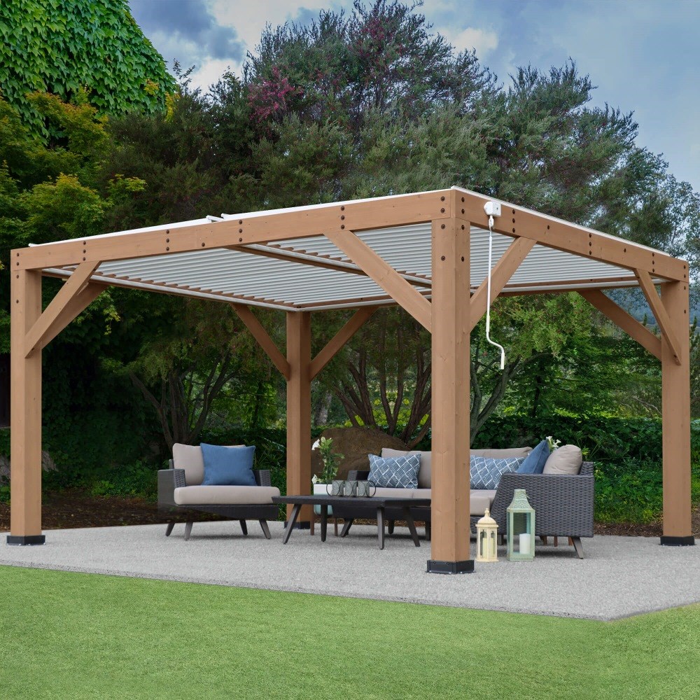 Meridian Louvered Room | Wood & Aluminium | 14ft x 12ft