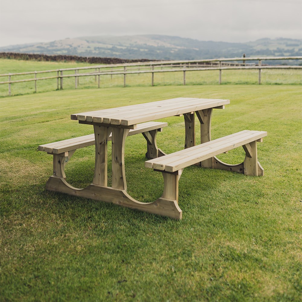 Lunar Six Seater Picnic Table