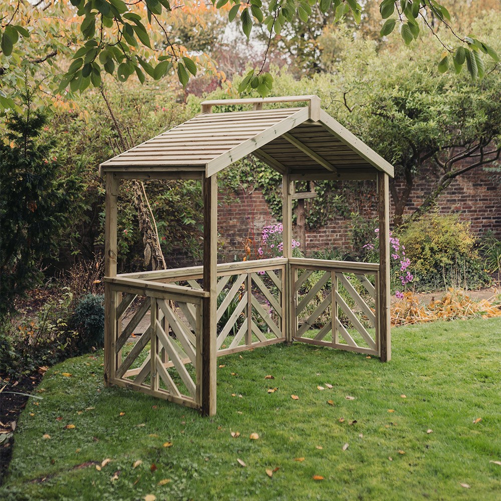 Valencia BBQ Redwood Shelter | H220cms