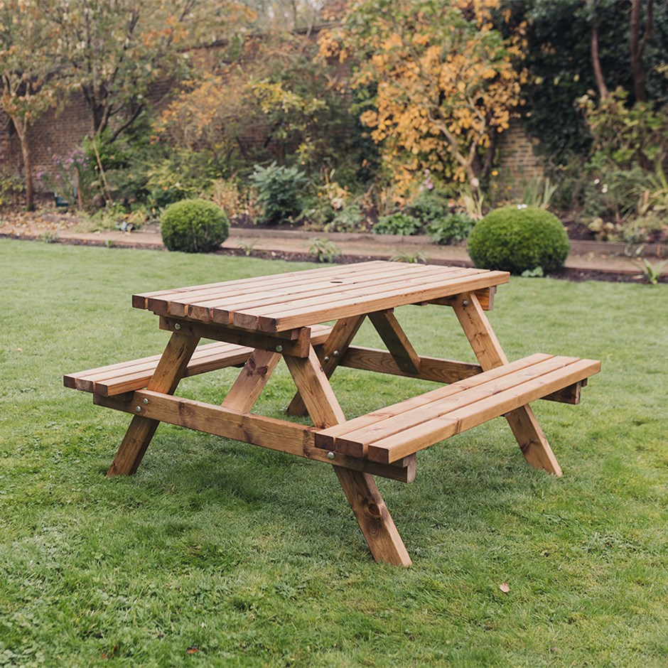 Valley Deluxe Redwood Picnic Table | L150cms